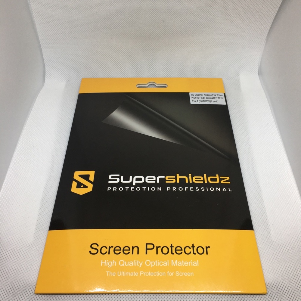HP NIP Supershieldz Amazon Kinlde Fire 7 PET Clear Shield Screen Protectors, 3pk
